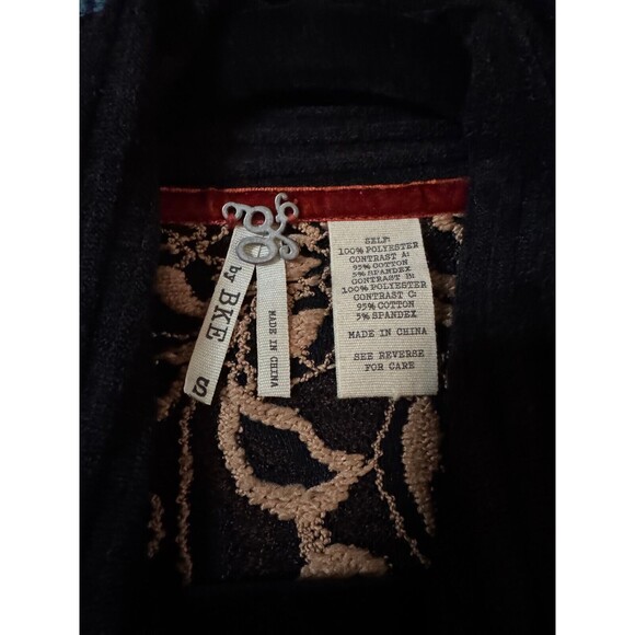 BKE Women's Boho Floral Geometric Open Cardigan Sweater‎ Size Small - Picture 4 of 6